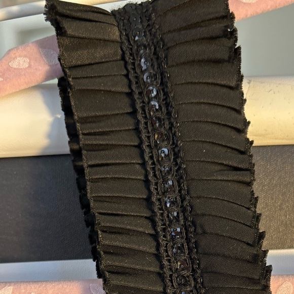 SARA CAMBELL COCKTAIL SLEEVELESS FITTED SIZE 4 LINED FLORA APPLIQUÉS  GORGEOUS - Picture 4 of 15